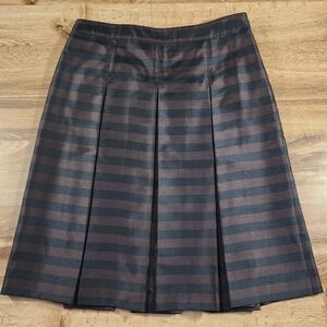 Halogen Dark Striped A-Line Skirt Size 12